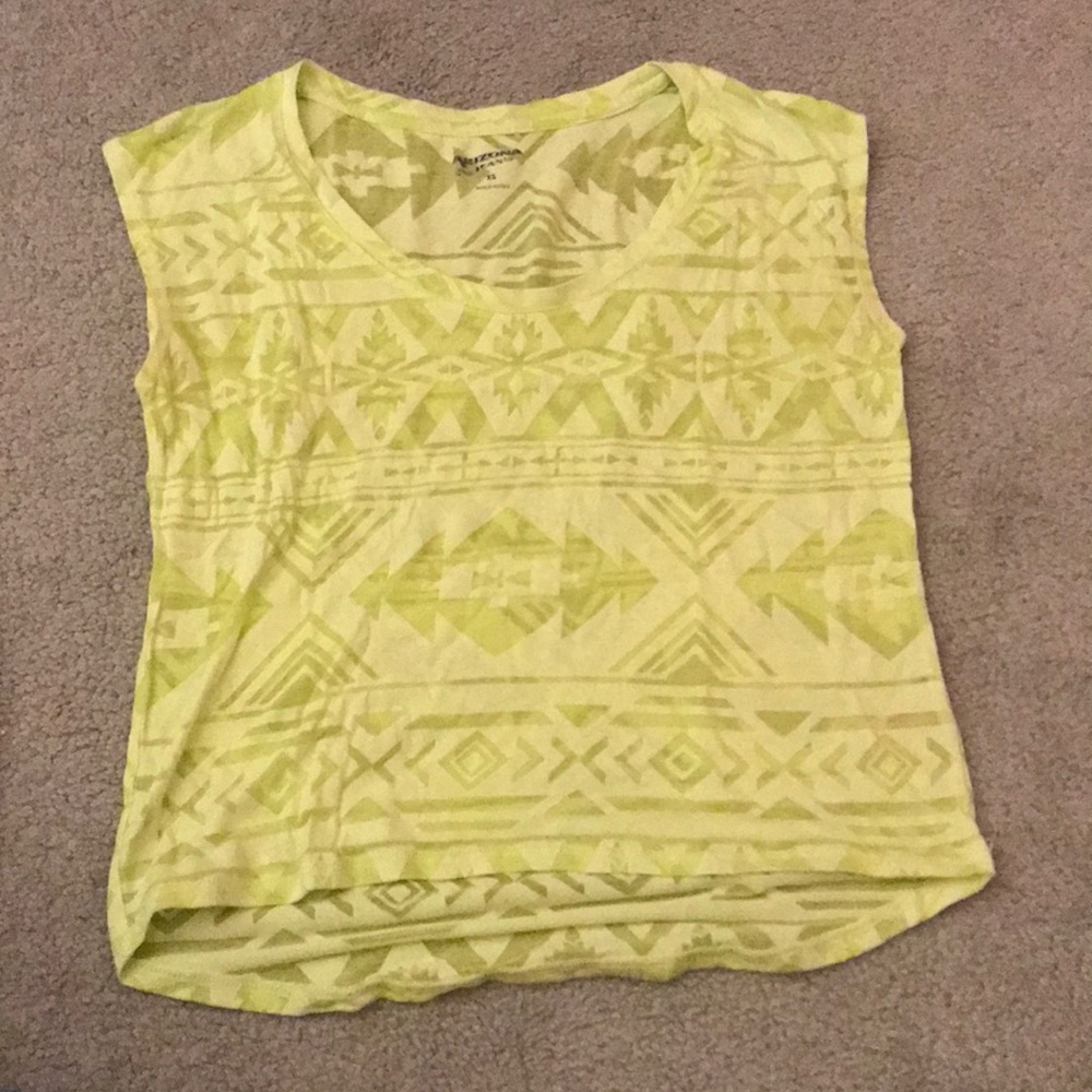 Sheer Pattern Cropped Tee